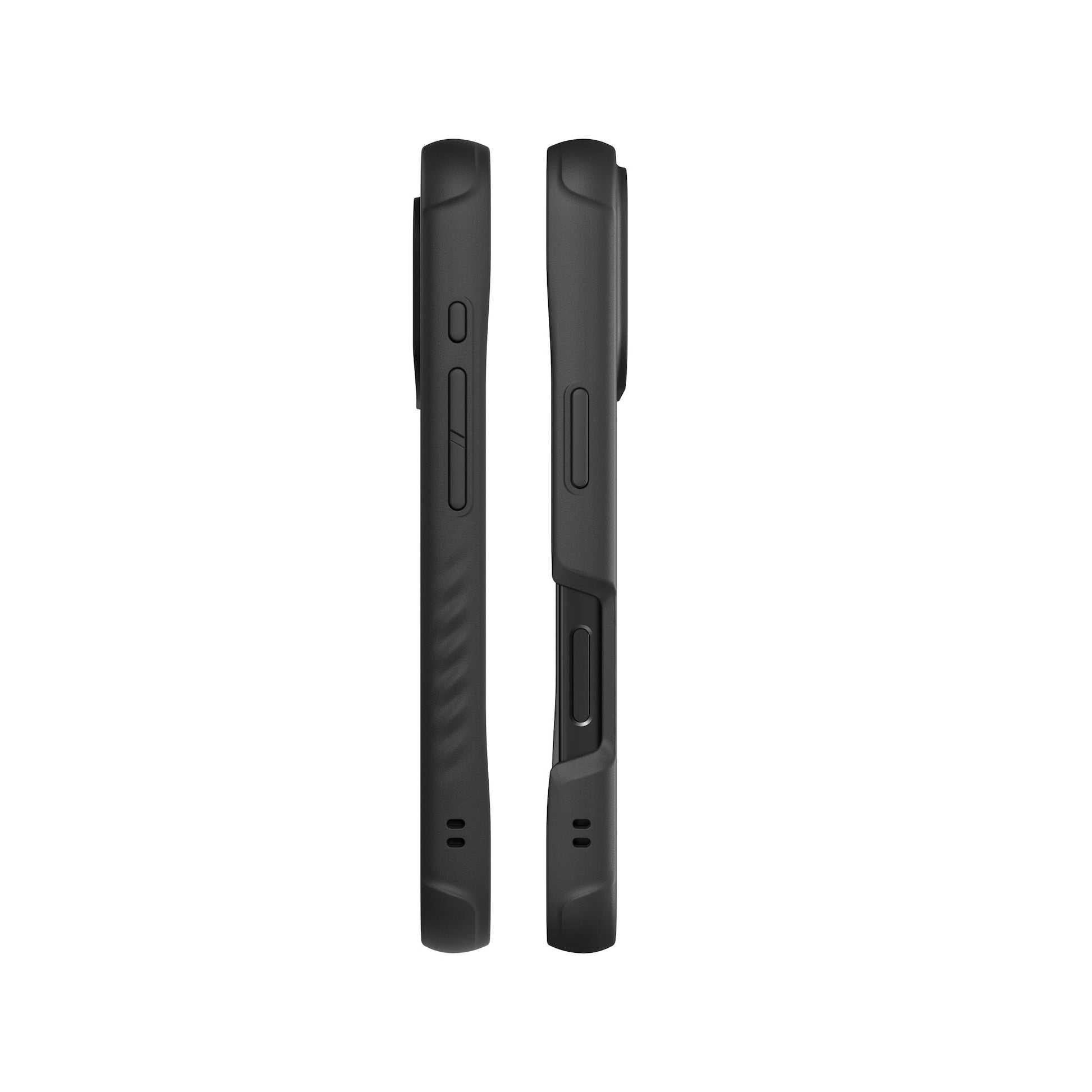 Black Leather Protective Phone Case - Limitless